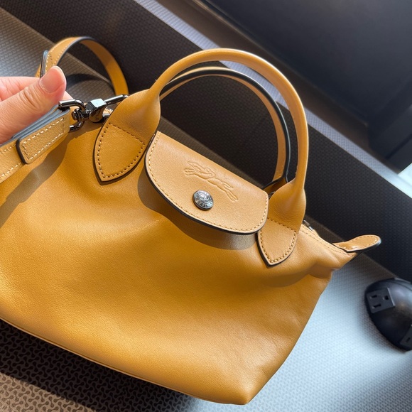 Longchamp Bags Longchamp Le Pliage Cuir Top Handle Bag Xs Poshmark